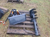 Mini Skid Loader Auger Attachment w/ 1 Bit
