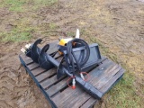 Mini Skid Loader Auger Attachment w/ 1 Bit