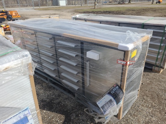 Steelman Stainless 10' 18 Drawer Tool Box