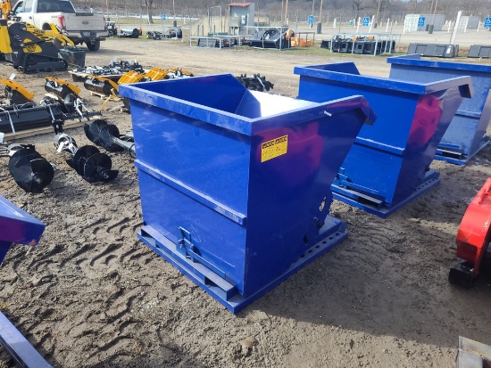 Blue Dump Hopper