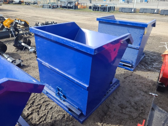 Blue Dump Hopper