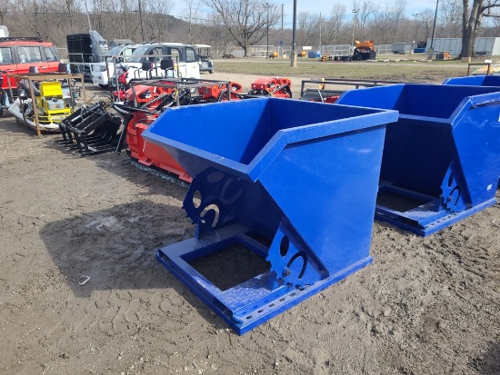 Blue Dump Hopper