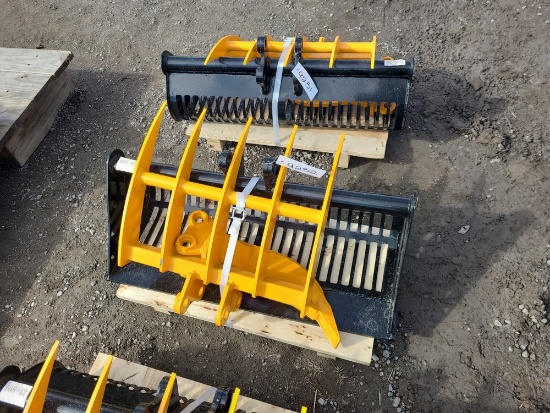 Captok 31" Screen Bucket, Rake and Ripper Set for Mini Excavator