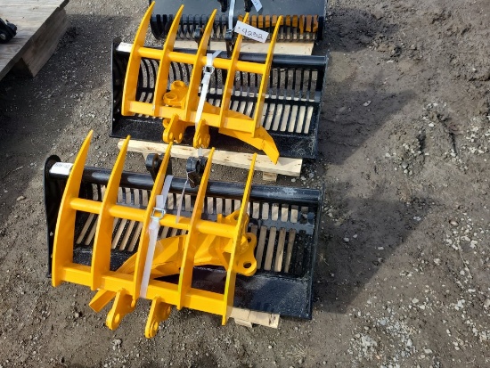 Captok 31" Screen Bucket, Rake and Ripper Set for Mini Excavator