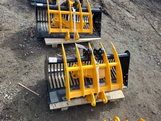 Captok 31" Screen Bucket, Rake and Ripper Set for Mini Excavator