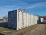 40' High Cube Container w/ 4 side doors
