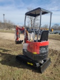 Red Captok CK10 Mini Excavator