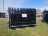 Diggit 10' Wrought Iron Site Fence w/ Posts & Hardware