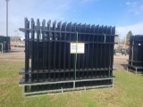 Diggit 10' Wrought Iron Site Fence w/ Posts & Hardware