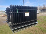 Diggit 10' Wrought Iron Site Fence w/ Posts & Hardware