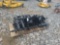 Skid of Mini Excavator Attachments - See Description