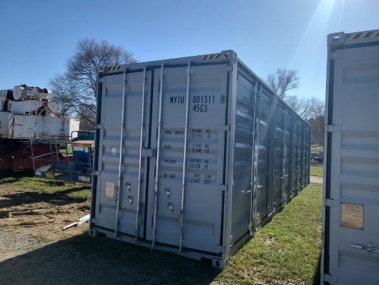 40' High Cube Container w/ 4 side doors