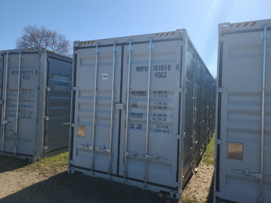 40' High Cube Container w/ 4 side doors