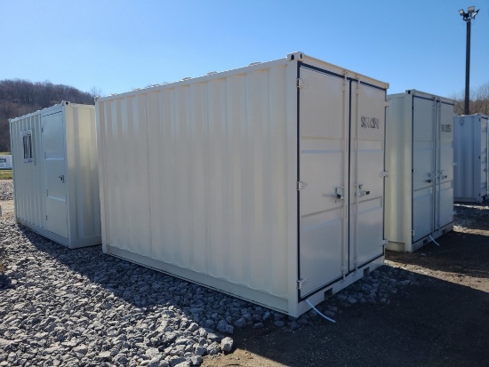 12' Storage / Office Container w/ Man Door & Window