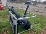 Skid Loader Auger Attachment w/ 3 Bits