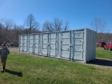 40' High Cube Container w/ 4 side doors