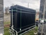 30 - 10' x 7' Wrought Iron Site Fence w/ Posts & Hardware