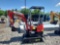 Red Miva VA13 Mini Excavator w/ Thumb
