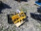 Miva 3pc Set Mini Excavator Attachments - Slotted Bucket, Rake & Ripper