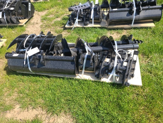 Miva 9pc Mini Excavator Attachment Set