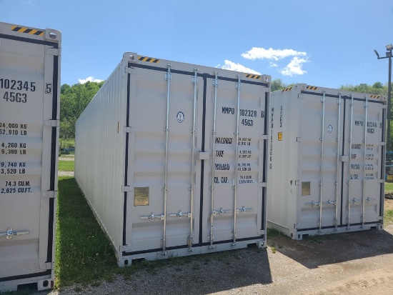 40' High Cube Container w/ 4 side doors