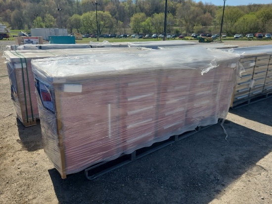 Red Steelman 10' 15 Drawer Work Bench