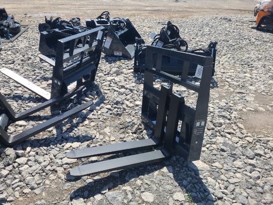 Wolverine Mini Skid Loader Fork Attachment
