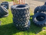 4 Skid Loader Tires 10-16.5 NHS - New