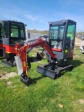 Red Miva VA13C Mini Excavator w/ Thumb