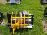 Miva 3pc Set Mini Excavator Attachments - Slotted Bucket, Rake & Ripper