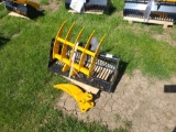 Miva 3pc Set Mini Excavator Attachments - Slotted Bucket, Rake & Ripper