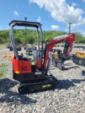 Red Miva VA13 Mini Excavator w/ Thumb