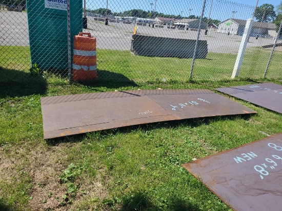 1 Sheet Steel - 51" x 11'4" / 3/8" Thick w/ Seams