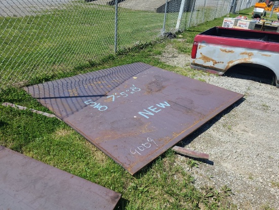 1 Sheet Steel - 7'5" x 8' / 5/8" Thick