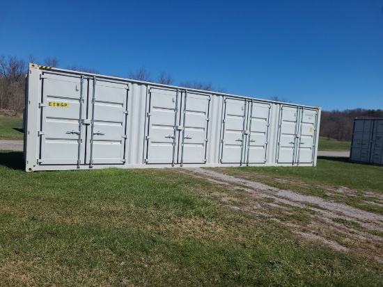 40' High Cube Container w/ 4 side doors