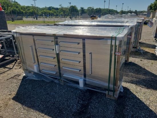 Steelman Stainless 7' 10 Drawer Workbench