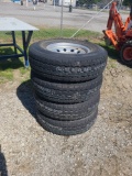 4 - 235/85R16 Trailer Tires & Rims - New