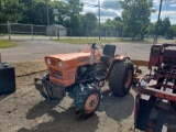 Kubota L1500DT Diesel Tractor w/ Finish Mower & Blade