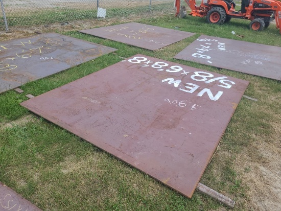 Steel Plate 5/8" x 6'8" x 8' - New