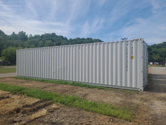 40' High Cube Shipping Container w/ 2 Side Doors - Single Use