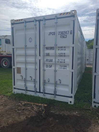 40' High Cube Shipping Container w/ 2 Side Doors - Single Use