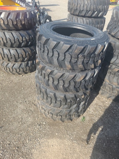 4 - Forerunner 10-16.5" Skid Loader Tires - New