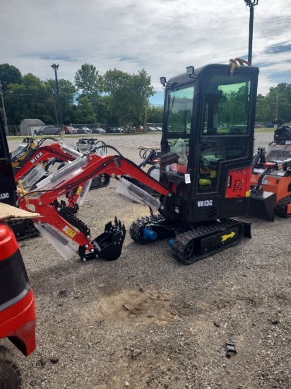 Miva VA13C Mini Excavator w/ Full Cab