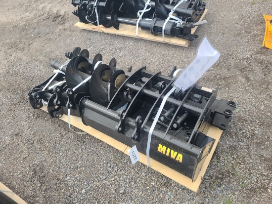 Miva 9pc Mini Excavator Attachment Set
