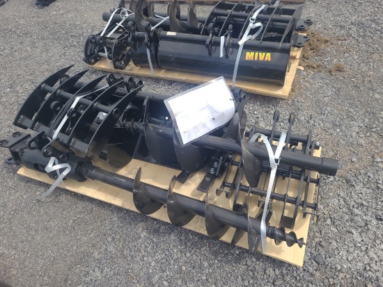 Miva 9pc Mini Excavator Attachment Set