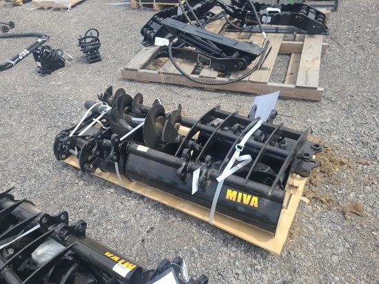 Miva 9pc Mini Excavator Attachment Set