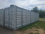 40' High Cube Shipping Container w/ 4 Side Doors - Single Use