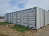 40' High Cube Shipping Container w/ 4 Side Doors - Single Use