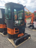 FF Ind. FF13 Mini Excavator w/ Full Cab - Orange