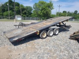 Triaxle Tilt Deck Flat Trailer - No Title